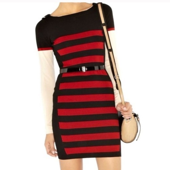 Joseph Ribkoff Striped Knit Dress - Picture 2 of 8